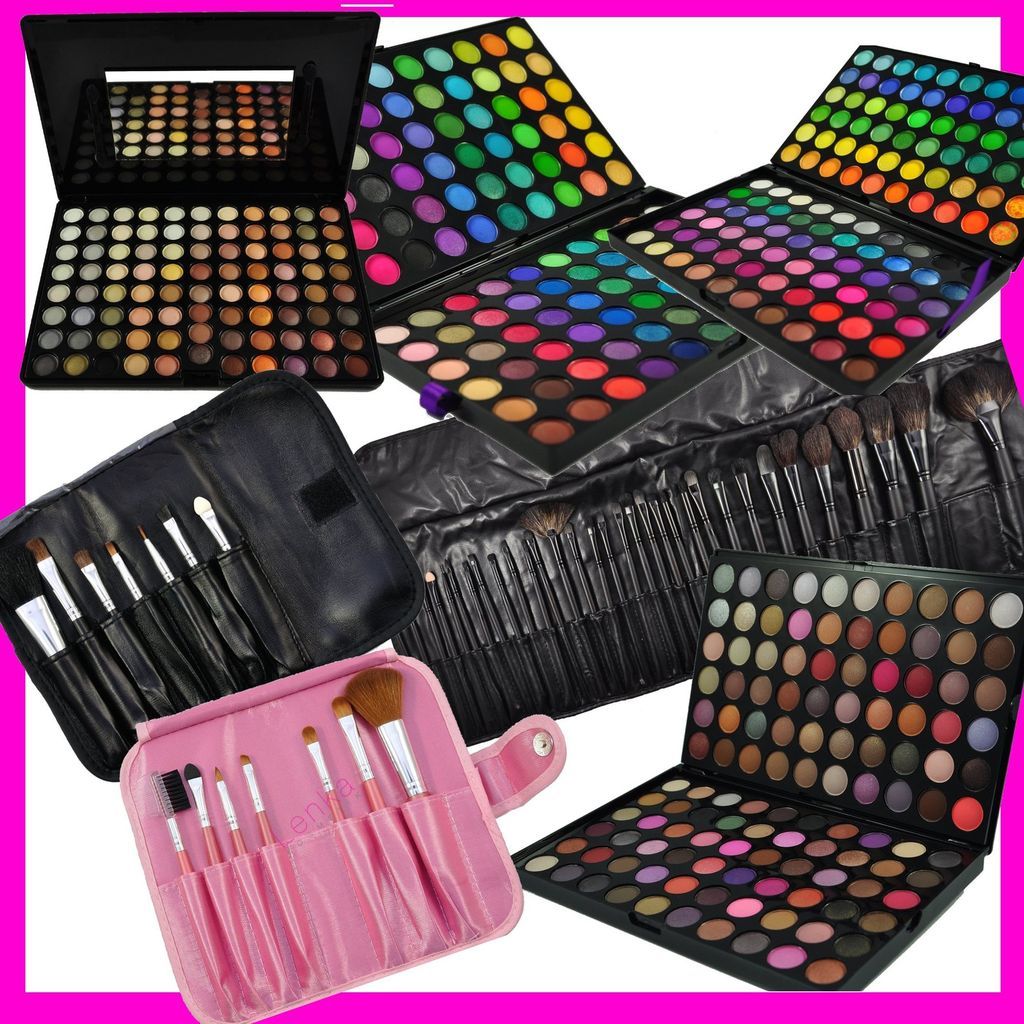 88 96 120 Lidschatten Palette + 7 15 21 32 Pinsel Set Kosmetik Make UP