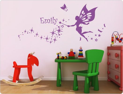 Kinderzimmer Deko Wandsticker Kinder Fee Elfe Aufkleber Wand,232