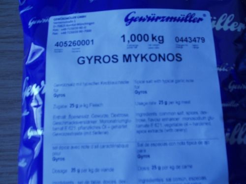 GYROS MYKONOS 1KG VON GEWÜRZMÜLLER NEUWARE TOP QUALITÄT