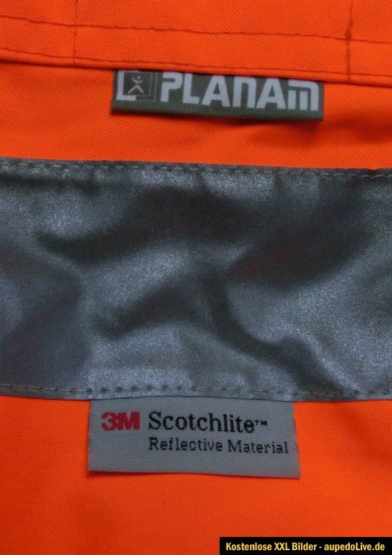 PLANAM Warnschutzjacke Warnkleidung Sicherheitsjacke Gr. XXXL