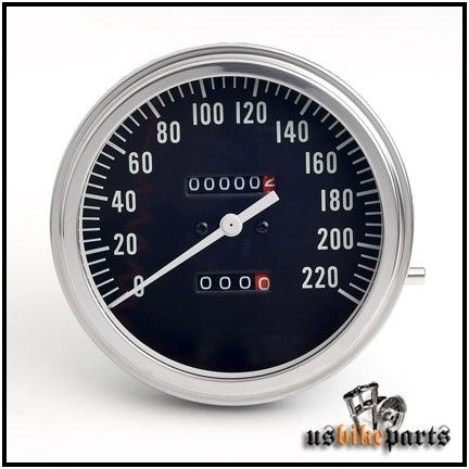 Tacho km h Police schwarz 2 1 Fat Bob Harley Davidson Tachometer