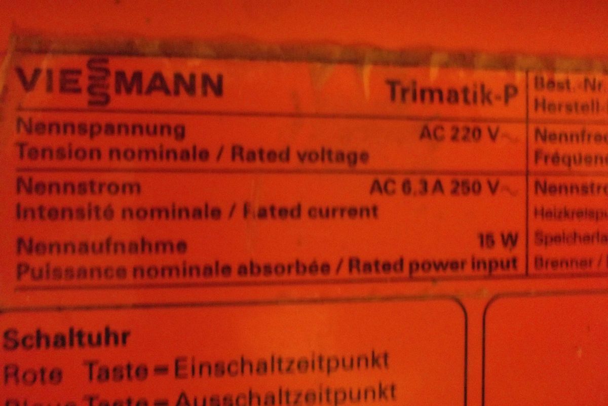 VIESSMANN Trimatik P 7450 241 Heizungsregler/Steuerung