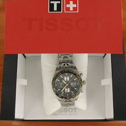 Tissot PRS 516 Valjoux 7750 Automatic Chronograph Herrenuhr Glasboden