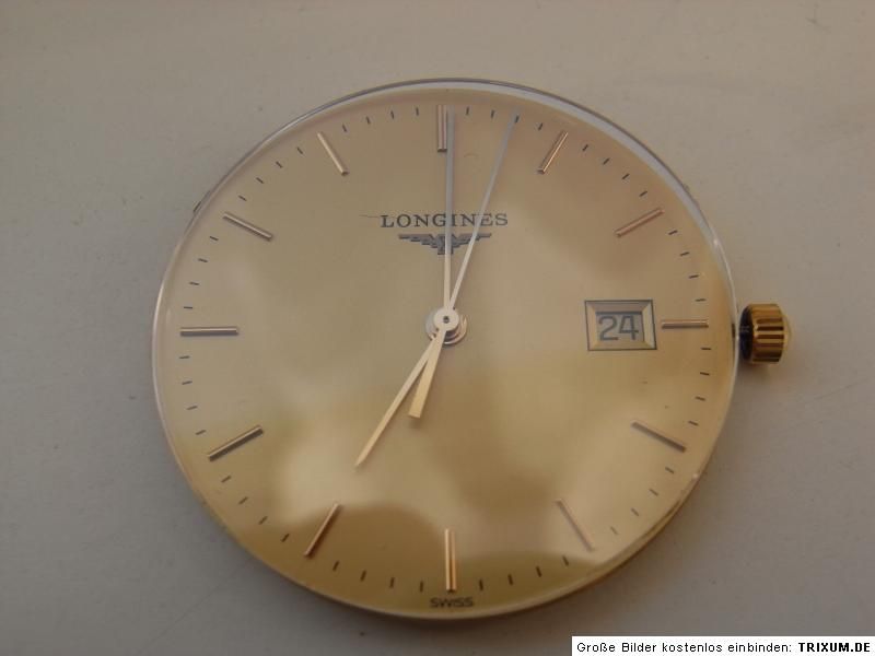 ein Uhrwerk Longines L156.2 Eta 255 411 Quartz Glas Datum