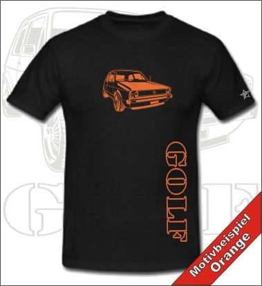 VW Golf 1 T Shirt Auto Retro Kult Oldtimer Youngtimer