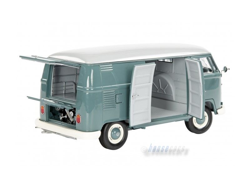 Schuco Exklusiv VW T1 Kastenwagen blaugrau 118 (272)