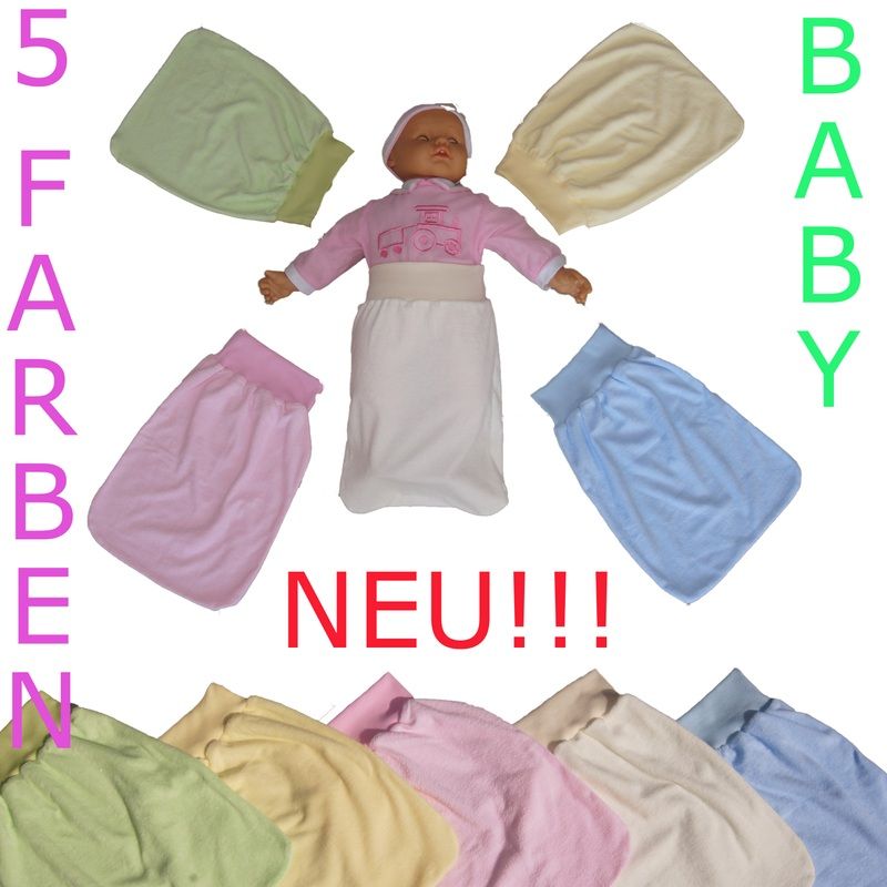 Strampelsack Baby Pucksack NEU 100% Frottee Baumwolle