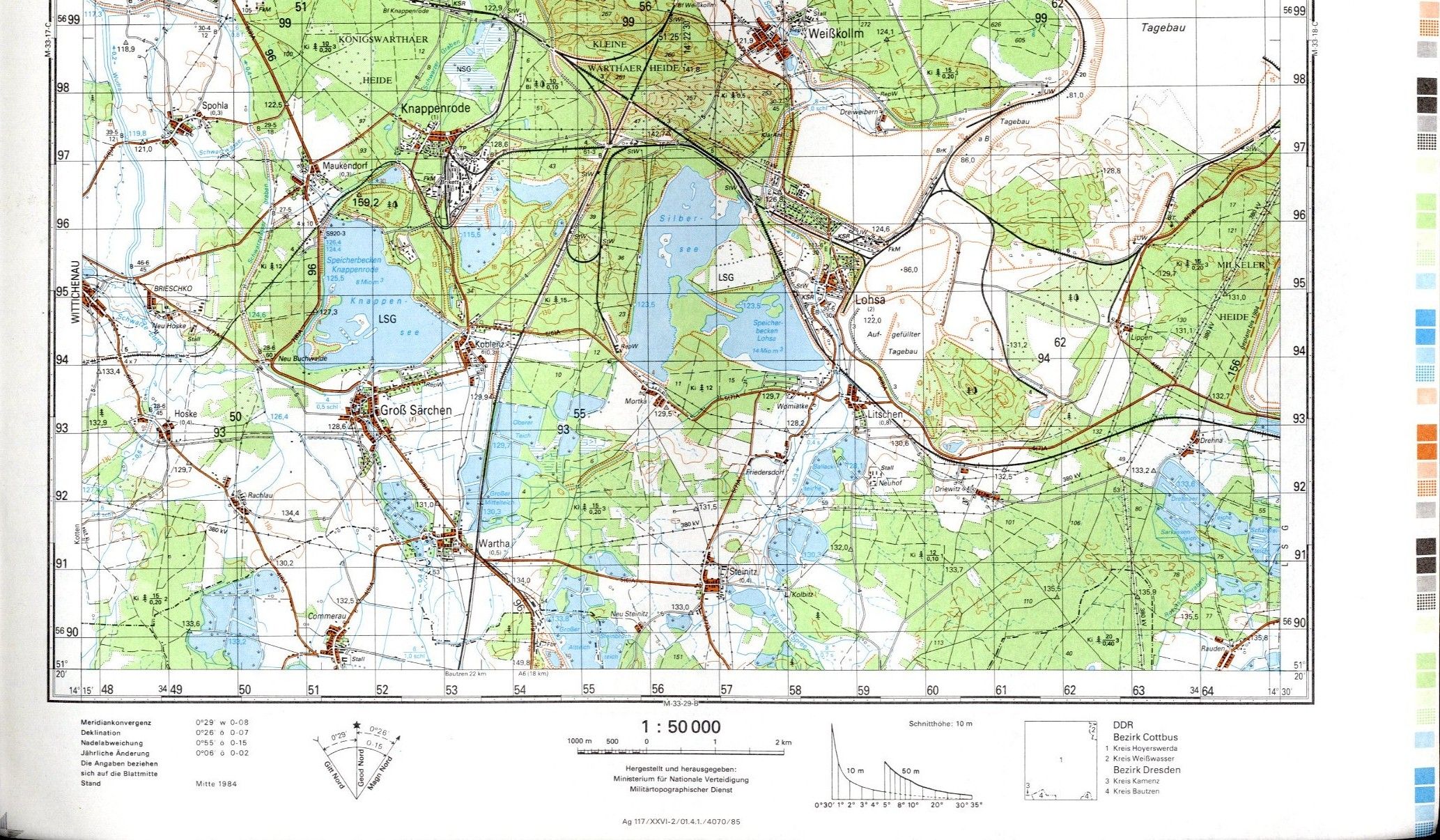 Hoyerswerda Ost,Kühnicht,Burghammer,Weißkollm,Lohsa,Litschen,Mortka