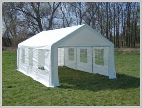 Partyzelt Festzelt Pavillon PE 4x6m 6x4m Gartenzelt Zelt Vereinszelt