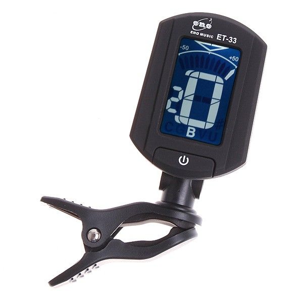 Clip On Tuner Gitarren Stimmgerät Chromatisch GT 33 für Gitarre Bass