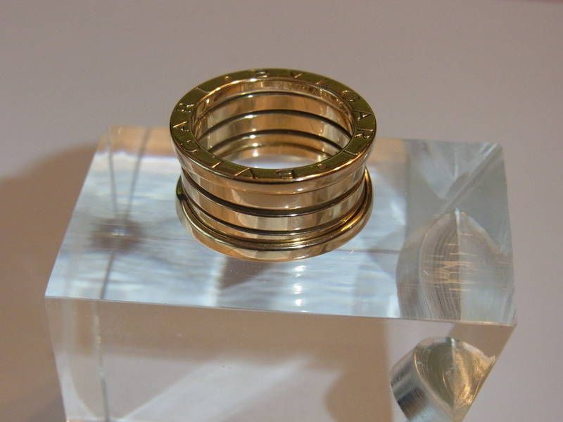 Original Bulgari Bvlgari B.Zero 4 Band Ring 750 Gold Gelbgold incl