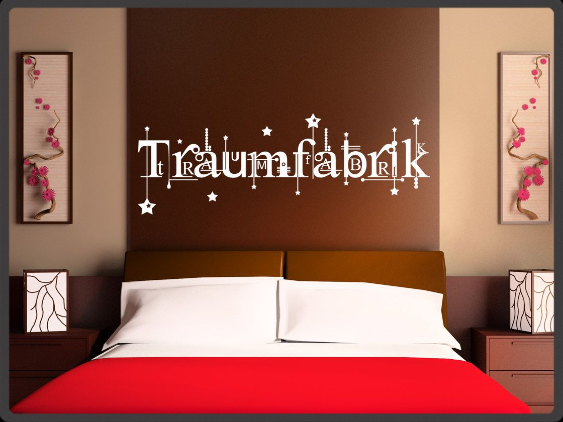 S293 Wandtattoo Traumfabrik Wandaufkleber Schlafzimmer Traum Sterne