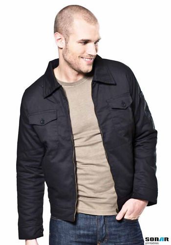 Worker Jacke, Road Jacket S XXL black Neu