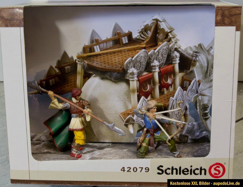 SCHLEICH 42079 Aufsatz für den Kampfelefanten mit 2 Figuren NEU & OVP