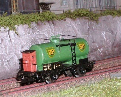 MÄRKLIN 314 BP KESSELWAGEN mit BREMSERHAUS