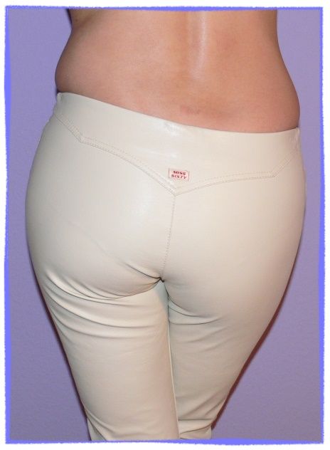 MISS SIXTY Kunst Lederhose ♥AUGUSTA♥ CREME WEISS Hot 31