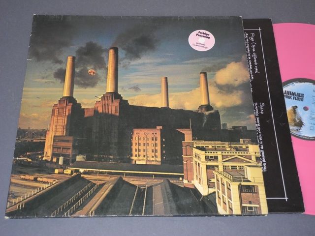 FLOYD LP ANIMALS PINK VINYL COLORED OIS LIMITED ED. EX+ /337