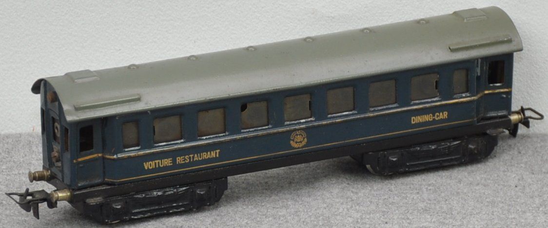 Maerklin 342 J internationaler D Zug Speisewagen blau 17 cm 4 achsig