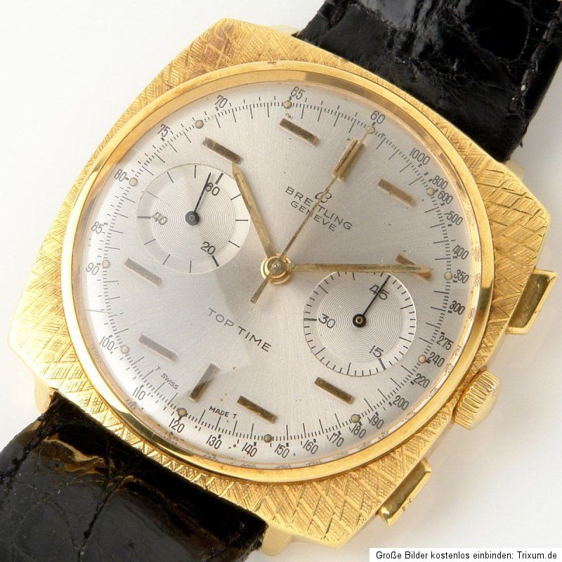 BREITLING TOP TIME Chronograph, seltenes VENUS Kal. 188, vergoldet