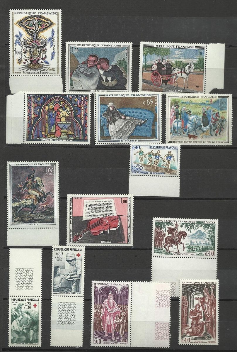 Frankreich 60er Jahre Lot postfrisch ** (F345)