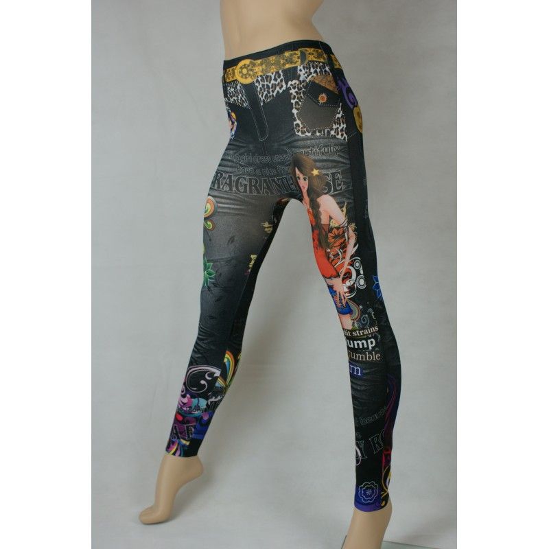 30 VERSCHIEDENE LEGGINGS PRINTED TATTOO JEANS LEGGINS JEGGINGS RÖHRE