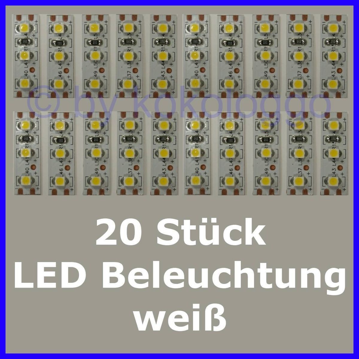 S355   20 Stück MINI LED Beleuchtung 2,5cm WEIß Häuser Waggons RC