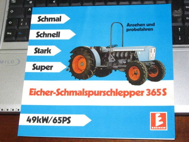 EICHER Schmalspurschlepper 365 S Schmal Schnell Stark Super