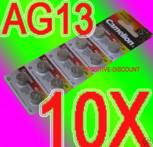 10 X AG13 LR44 1,5V 357 G13 A76 SR44W knopfzellen