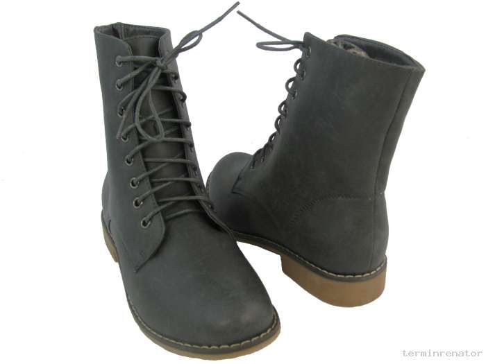 Damen Schnürstiefel Schnürstiefelette Schnürboots Schuhe gefüttert