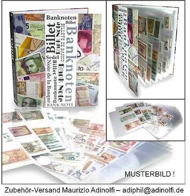 Neu Sammelalbum Geldscheine Banknoten Papiergeld (erweiterbar) Album