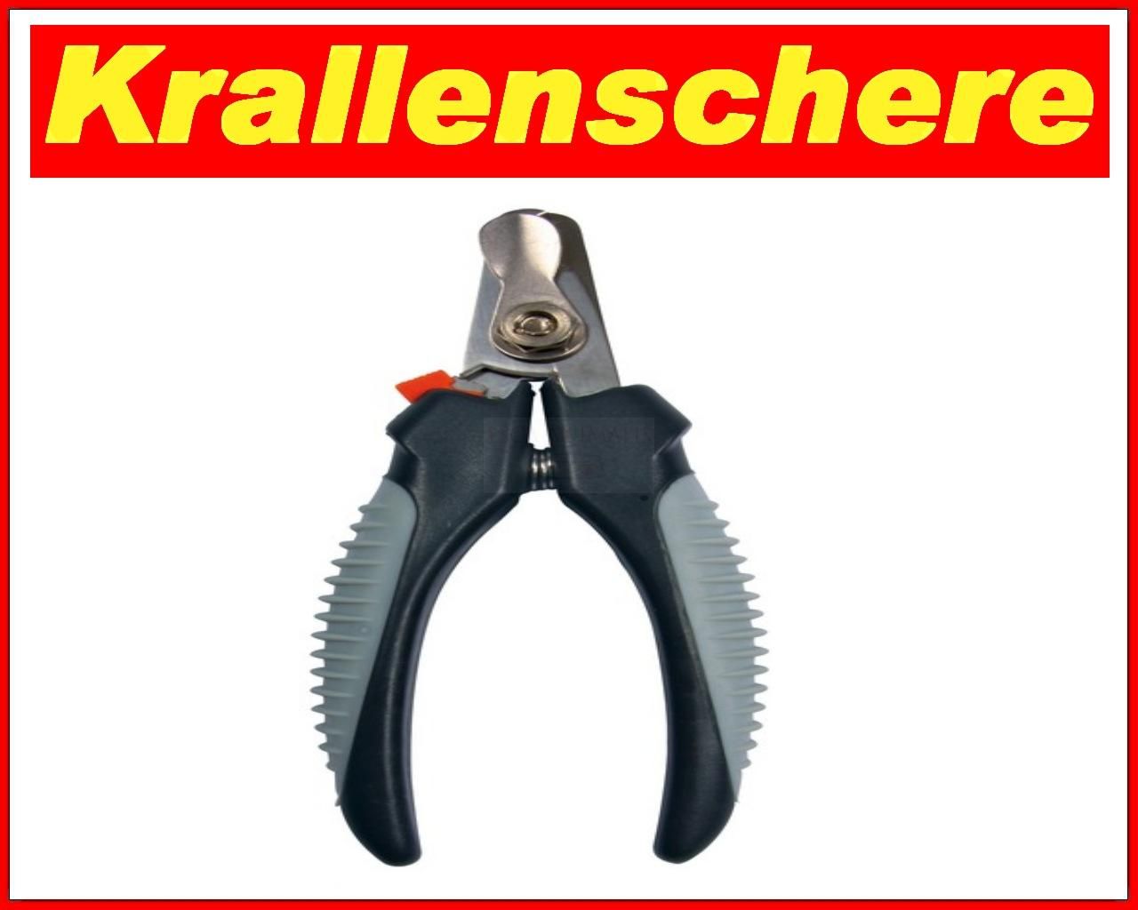 Krallenschere größe M 12cm mit Schneidschutz begrenzer Krallenzange