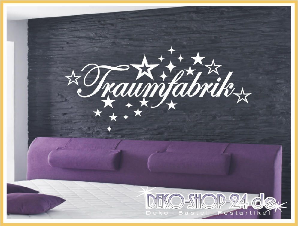 WANDTATTOO**Traumfabrik**Schlafzimmer**Motiv 385*XL☆☆☆