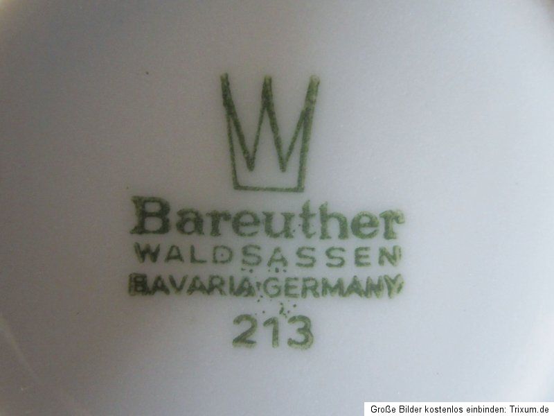 zweiteiliges Sammelgedeck Sammeltasse Bareuther Waldsassen Bavaria