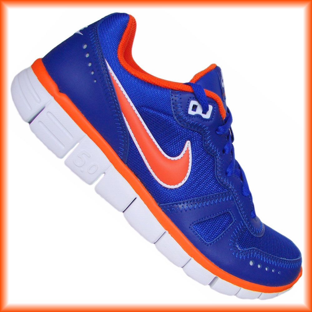 Nike Free Waffle AC Leather 454397 401 blue orange 2012 Gr 45 5 UVP110