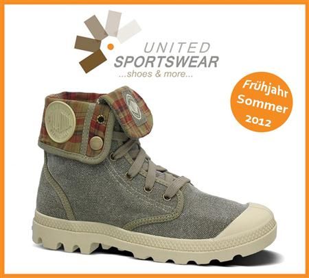 Palladium Schuhe Boots Damen Pallabrouse Baggy Boue Braun Modell 2012