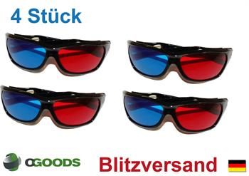 Stück   3D Brille Brillen Kino Neu CYAN ANAGLYPH ROT BLAU