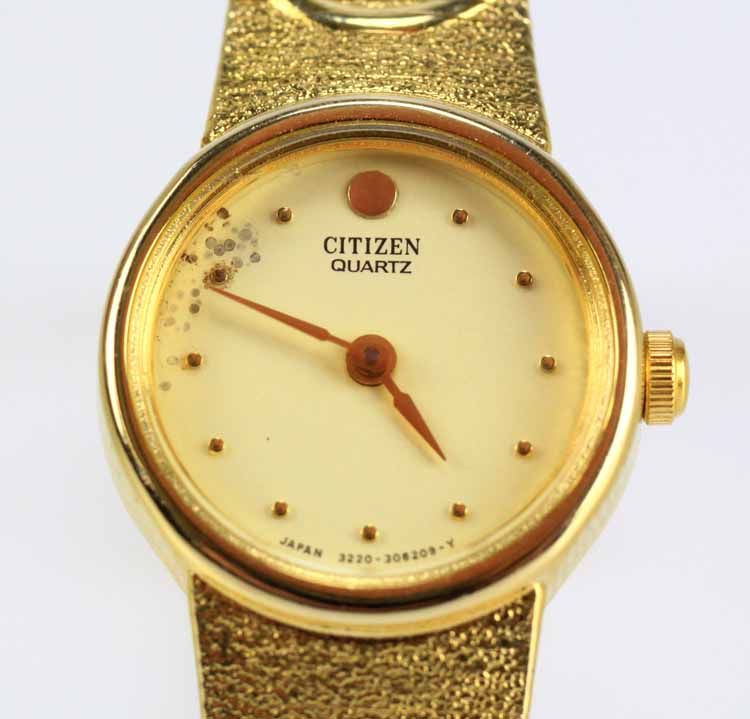 Quartz Damenuhr Citizen 3220 306209 y Goldlook (a394)