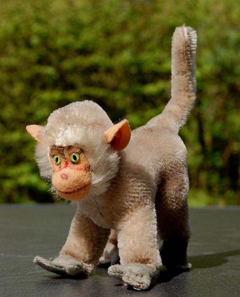 Steiff Affe Pavian Coco Baboon 10cm s.g. Zustand 50er 60er Jahre S407