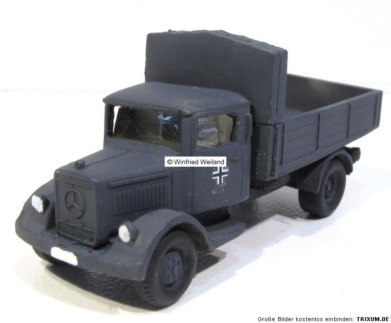 Wehrmacht LKW 5er Set grau, handmade 