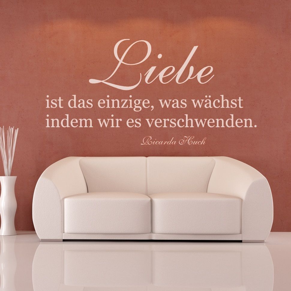 WT411 Wandtattoo Spruch Liebe ist Motiv Tattoo Sprüche Zitate