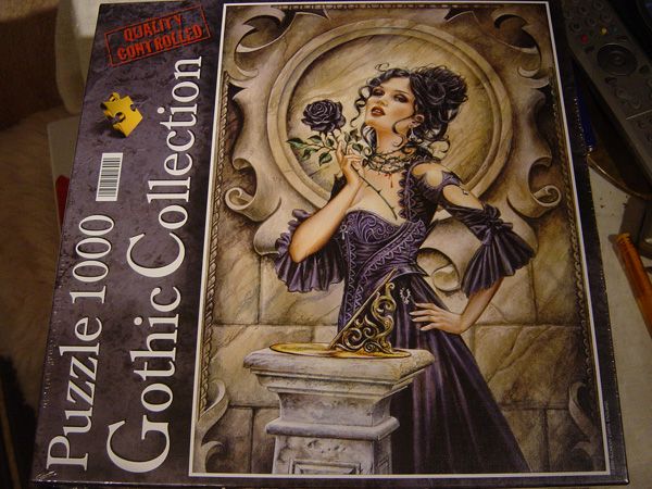 Puzzle 1000 Black Rose Gothic Collection OVP 