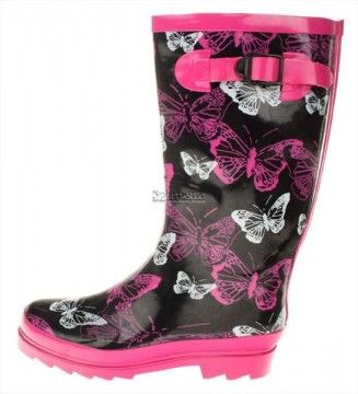 Damenstiefel Regenstiefel Gummistiefel pink Größe 36 41