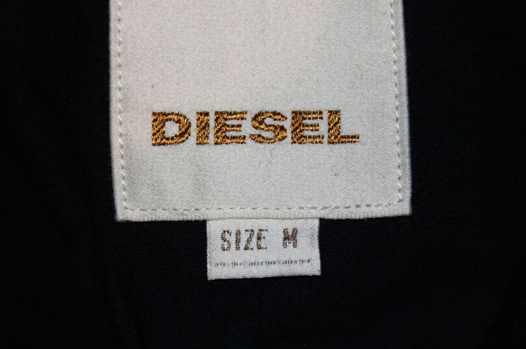 DIESEL WITTOR BLACK PEACOAT 100% AUTHENTIC