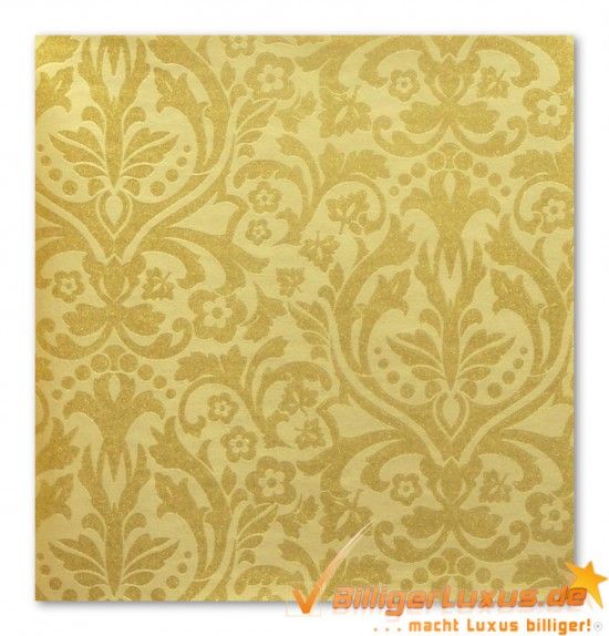 Vliestapete Floral 404425 gold Glamour Rasch Glitzer