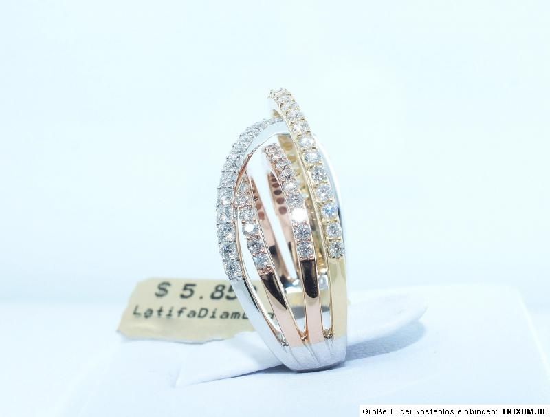 LUXUS* F/VVS 1,80 CT DIAMANTRING GOLD 750 7,7 GR BRILLANTEN RING