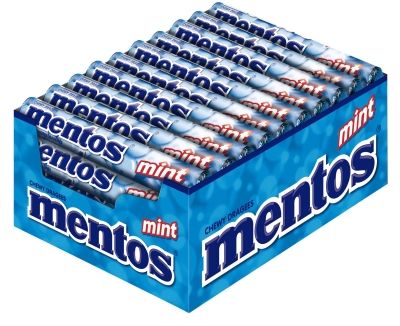 MENTOS Mint 40 Rollen Kaudragees Kaubonbon 1,6 kg