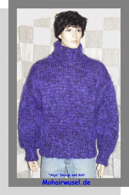 Mohair Rollkragen Pullover mit Schurwolle Fetisch ?