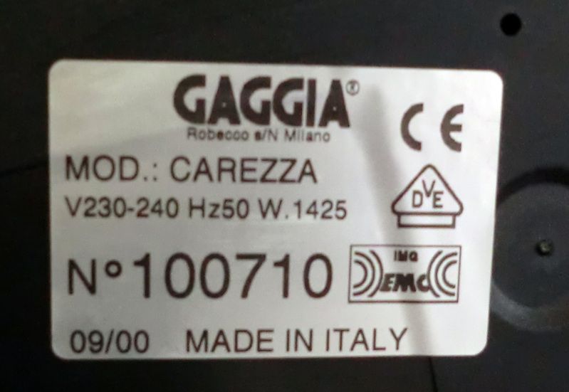 Gaggia Carezza Siebträger Espressomaschine wie Gaggia Classic / Baby