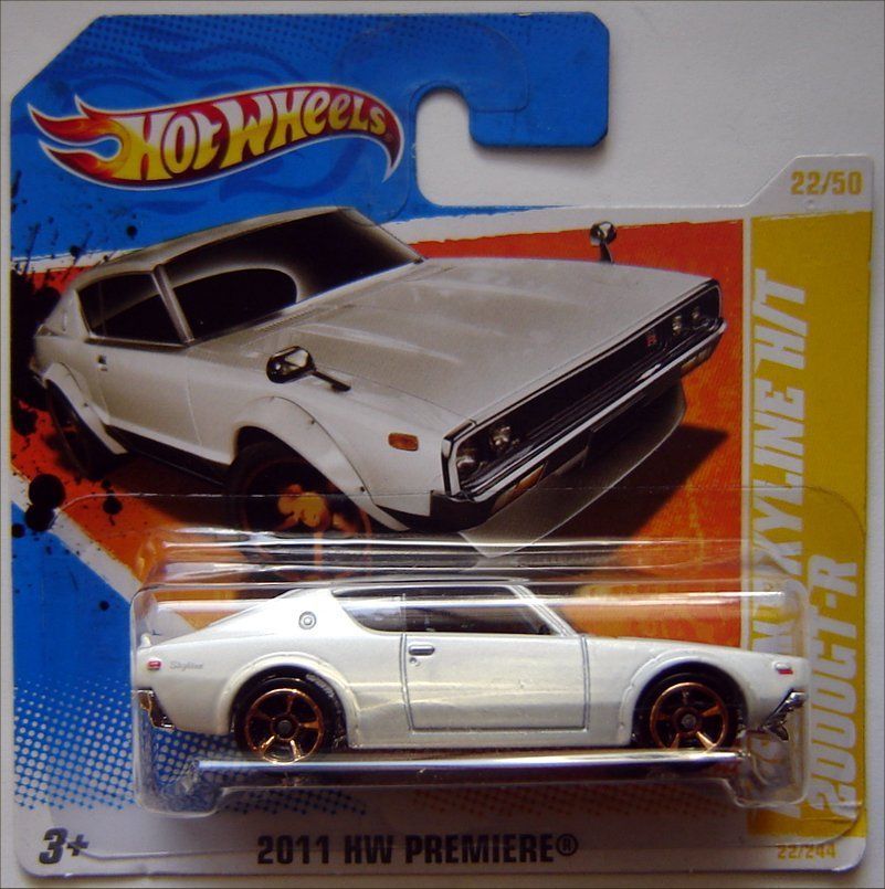 Hot Wheels NISSAN SKYLINE H/T 2000GT R 164 scale 2011   WHITE