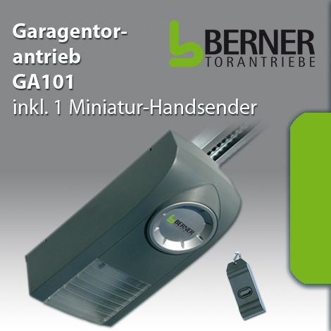 Berner Garagentorantrieb GA101 für Torbreite bis 4 m. Zug /Druckkraft